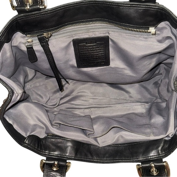 COACH Black Pleated Leather Soho Shoulder Bag F13732 – Y2K Vintage Elegance - Picture 9 of 12